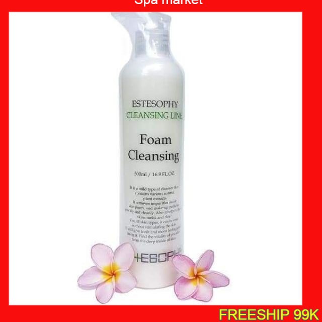 Sữa rửa es sữa rửa mặt tạo bọt estesophy hàn quốc, chai lớn 500ml