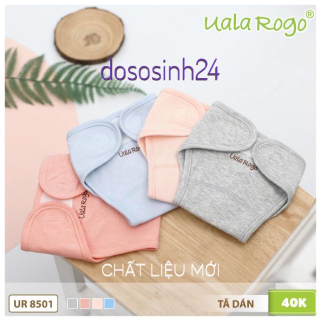 Uala&Rogo - Tã dán bỉm 1 cái size Newborn 3-5kg-Chất liệu cotton mềm mại,hạn chế việc cọ xát với da non của bé