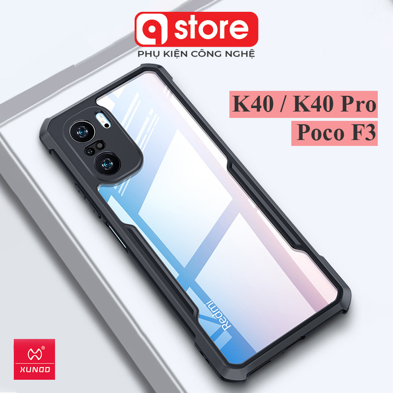 Ốp Chống Sốc Xiaomi K40 Pro, K40 Chính Hãng Xundd, Ốp Lung Xundd Xiaomi Poco F3, Lưng Trong Suốt, Bảo Vệ Camera