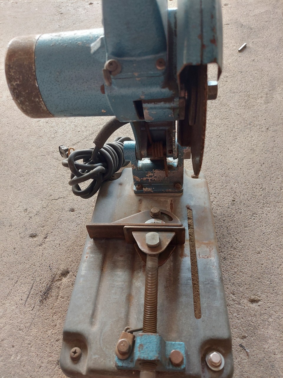 Máy cắt sắt bàn mini lưỡi 205mm hàng nhật bãi