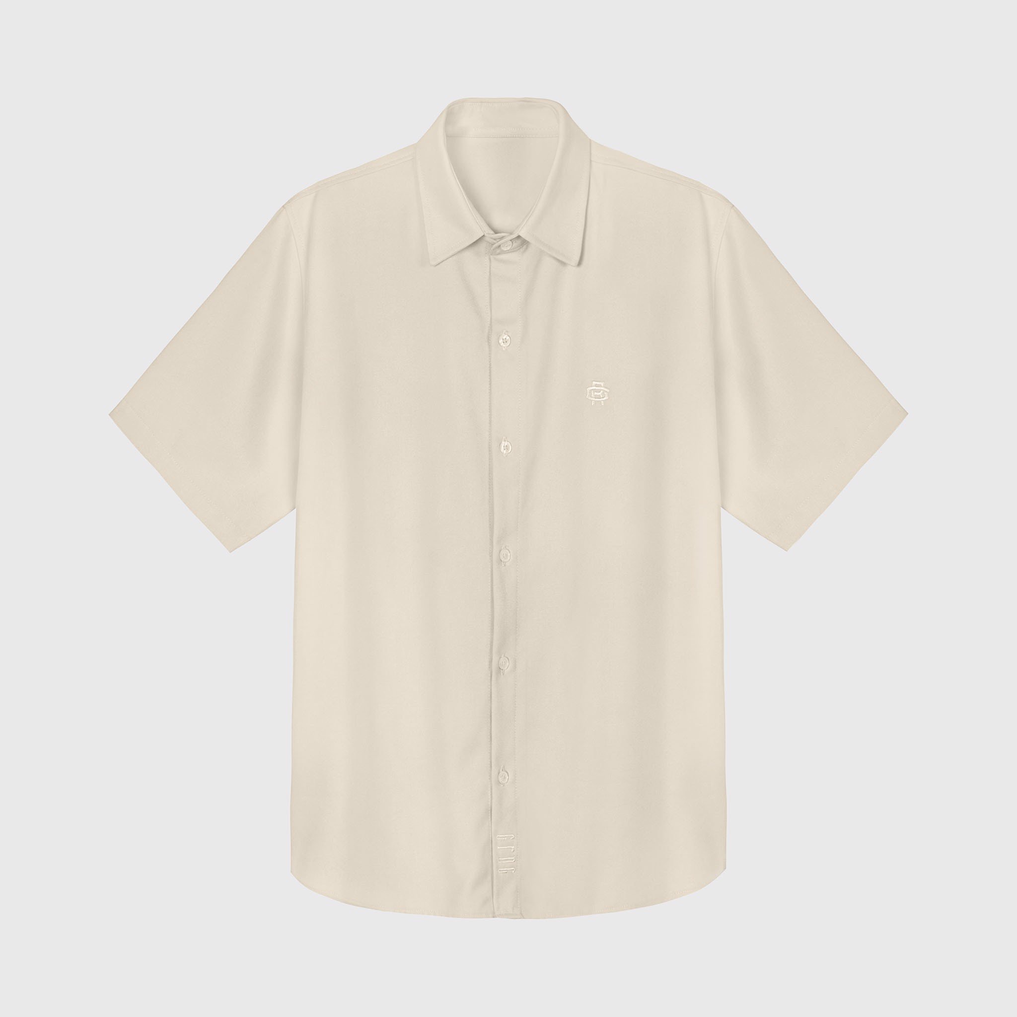 Grimm dc áo new york shirt // latte beige