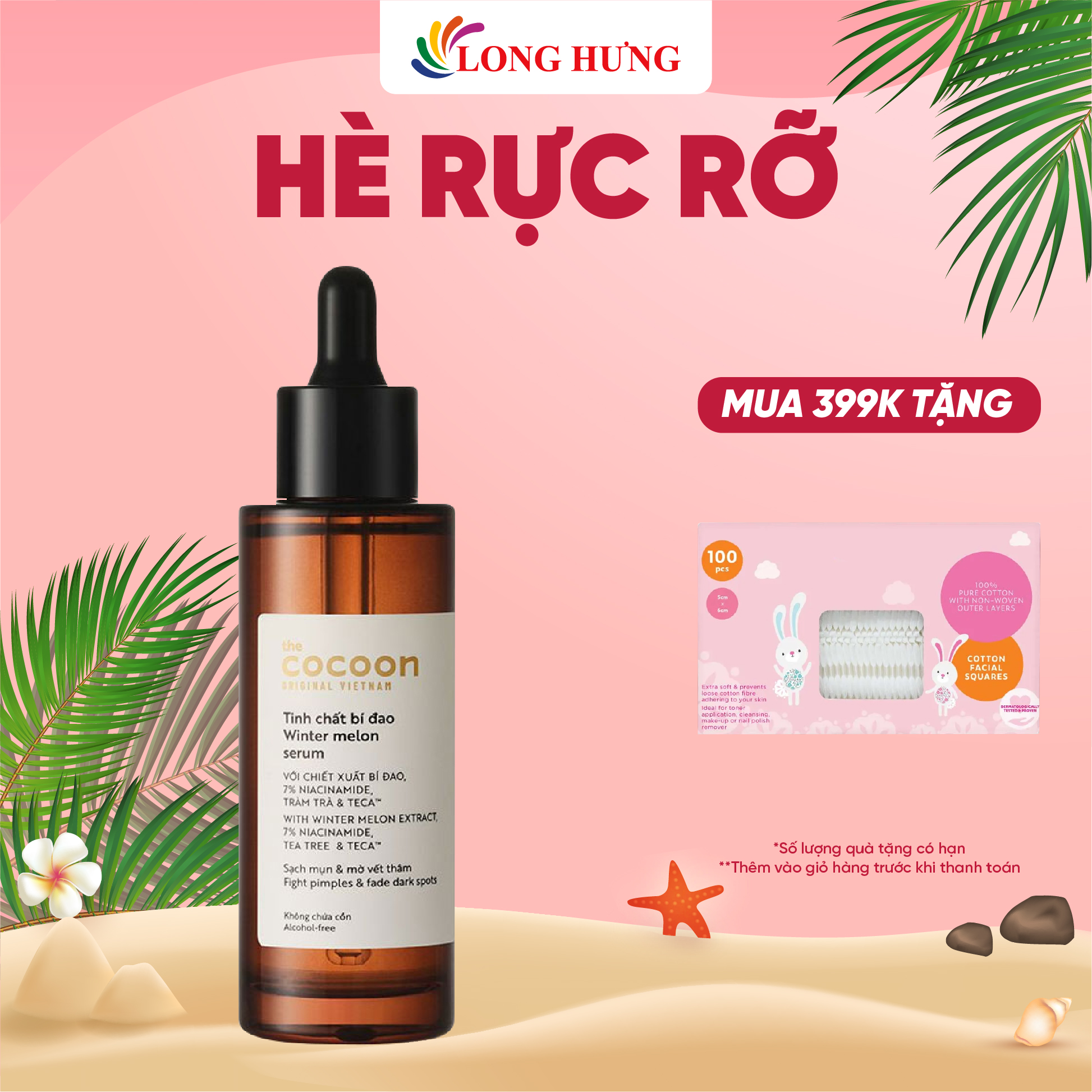 Tinh chất bí đao Cocoon giúp sạch mụn và mờ vết thâm