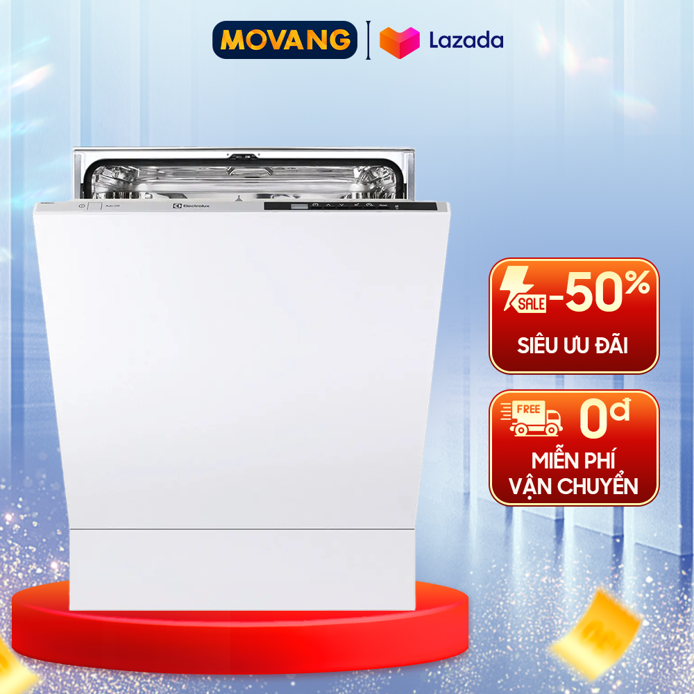 - máy rửa chén electrolux esl5343lo - hệ thống sấy công nghệ airdry 6 chương trình rửa độ ồn 44