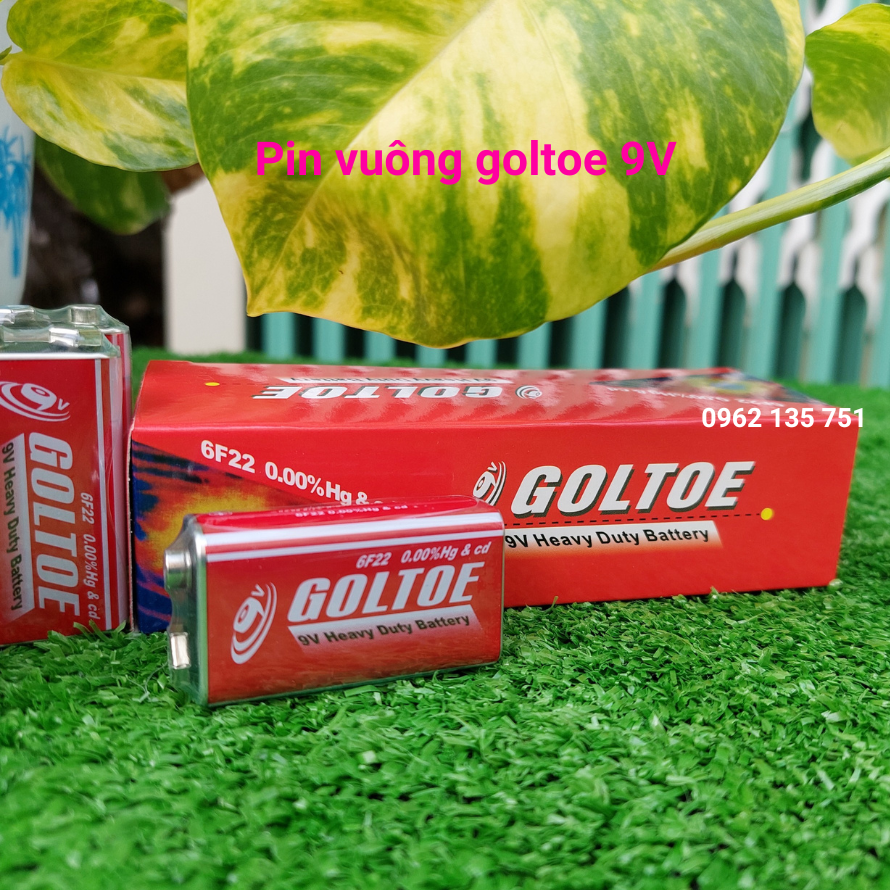 Pin vuông goltoe 9v