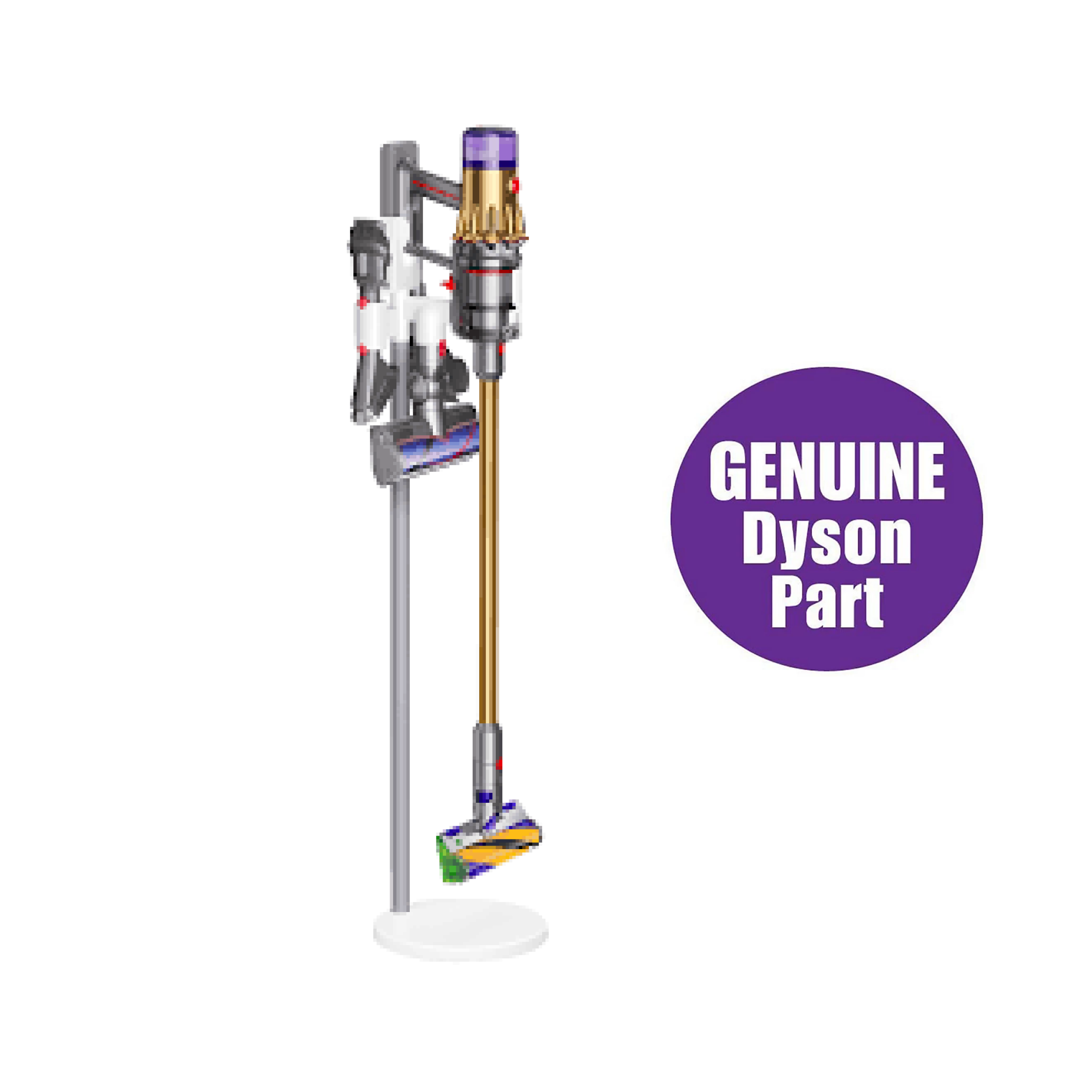 Chính hãng fullbox - dyson floor dok đế sạc / giá treo máy hút bụi di động v12 , sv20, digital slim , v10 digital slim