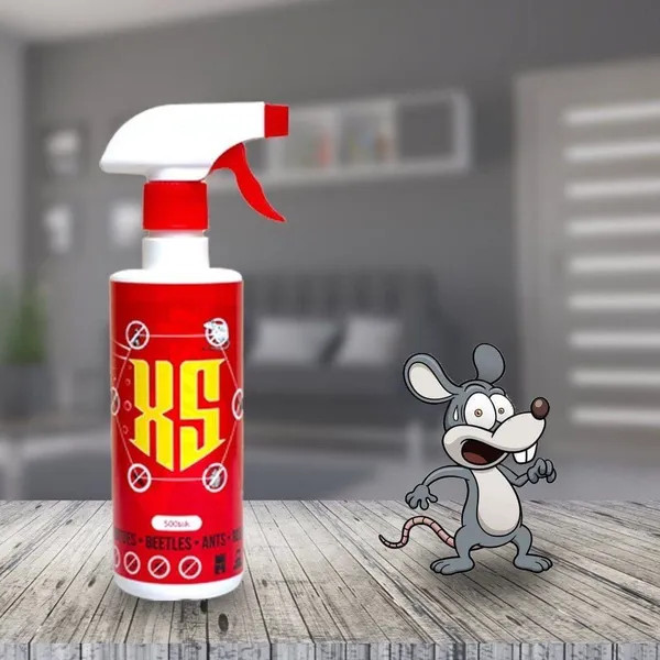 Chai Xịt Đuổi Chuột XS 500 ML Thái Lan - Không Mùi, An toàn - Xua Đuổi Chuột, Gián, Côn Trùng Nguồn Gốc Thảo Mộc Có Kèm Vòi Xịt