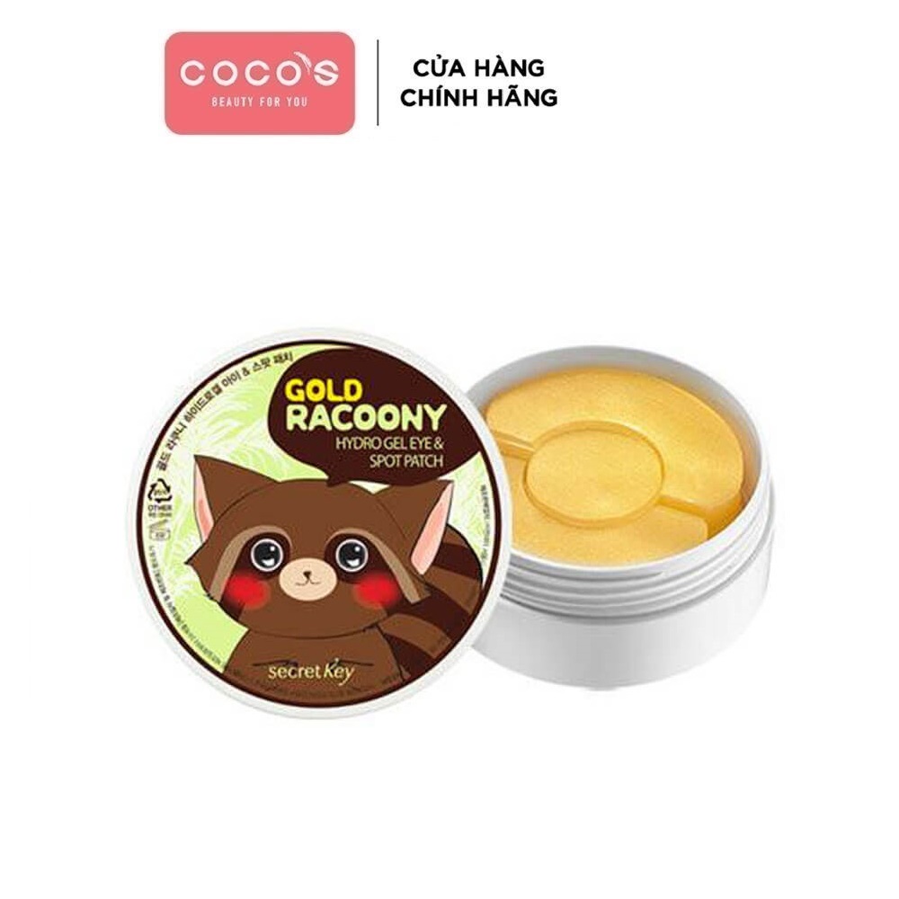 Mặt Nạ Dưỡng Mắt Secret Key Gold Racoony Hydrogel Eye & Spot Patch