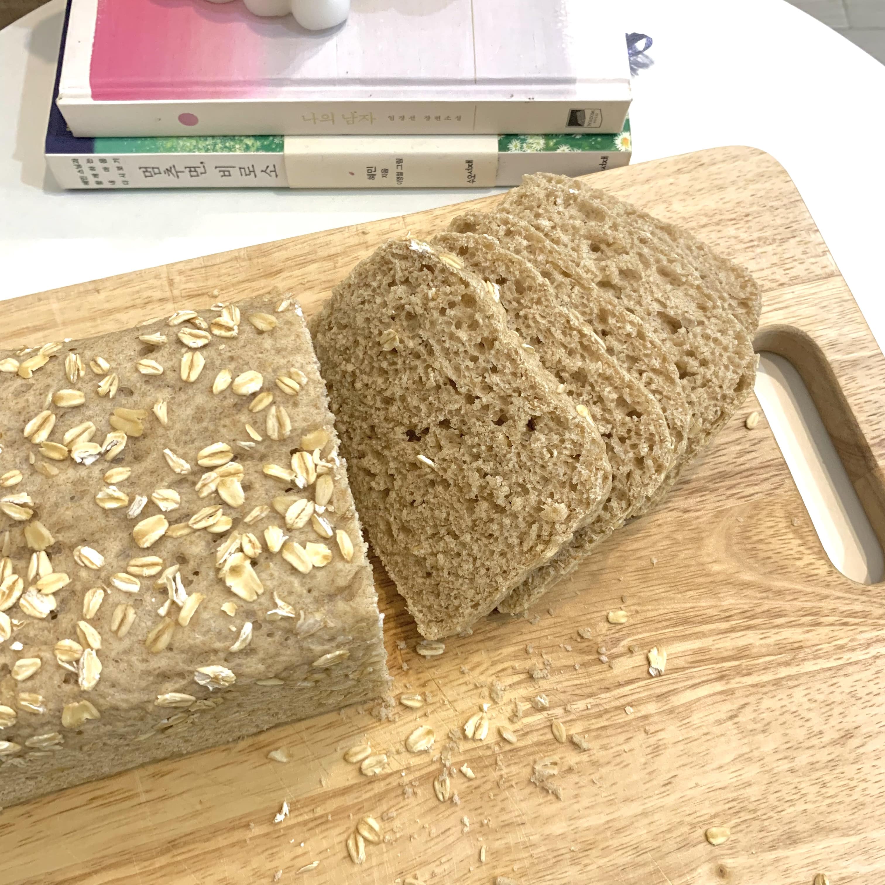 Bánh mì nguyên cám yến mạch mật ong-Whole wheat & honey oats bread