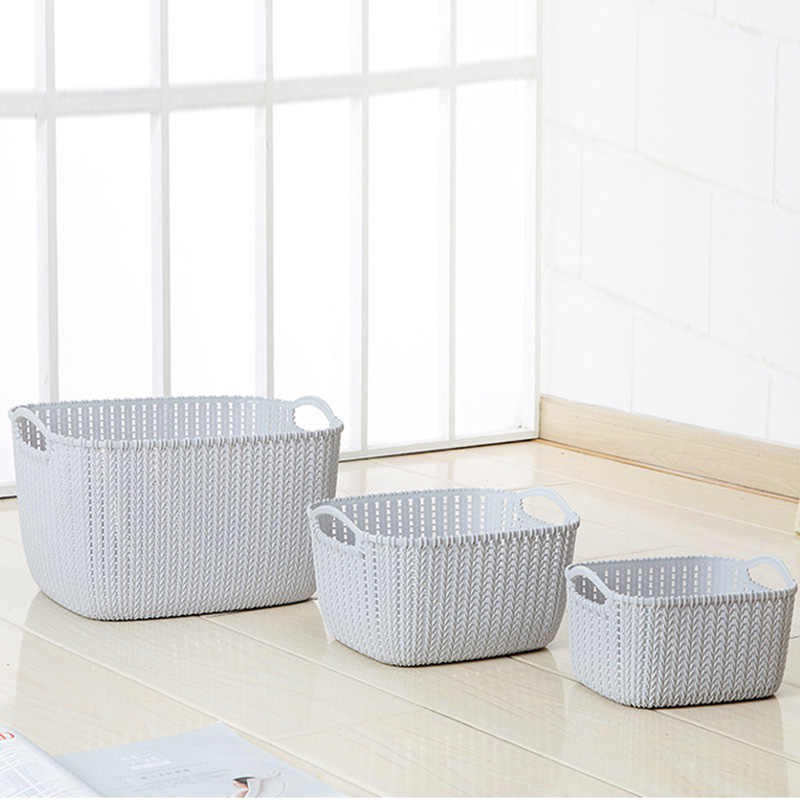 [Sỉ] Sọt Giỏ Rác Mây Sọt Rác Chữ Nhật Sọt Đựng Quần Áo Đồ Chơi Bằng Nhựa Cao Cấp Giá Rẻ