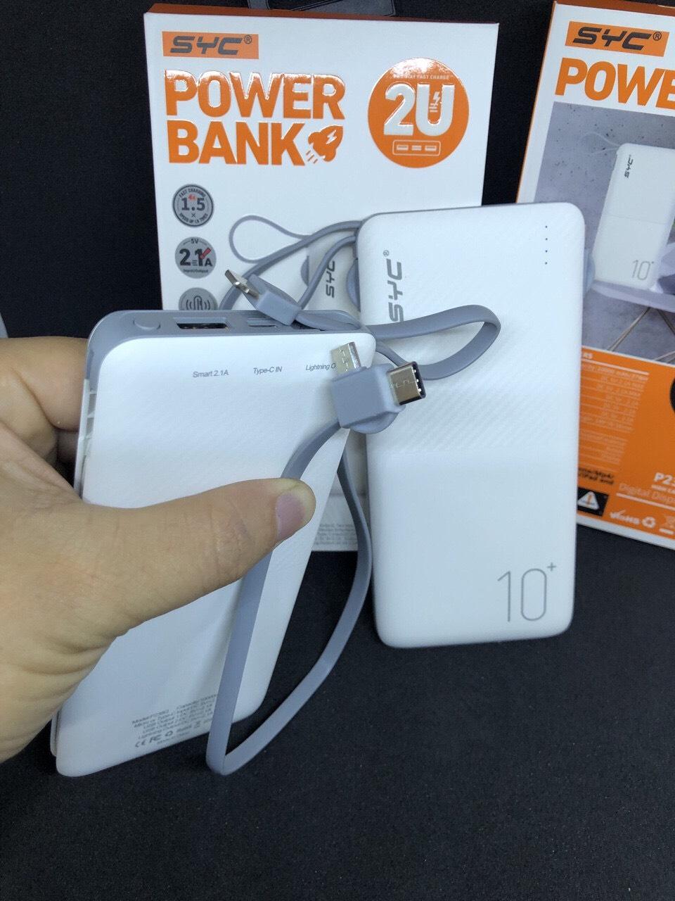 Pin dự phòng syc 10.000 mah