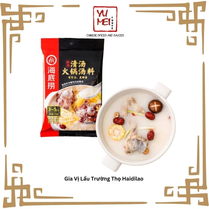 [HCM] Lẩu Trường Thọ Haidilao - Lẩu Sữa Ngọt Thanh gói 110gr