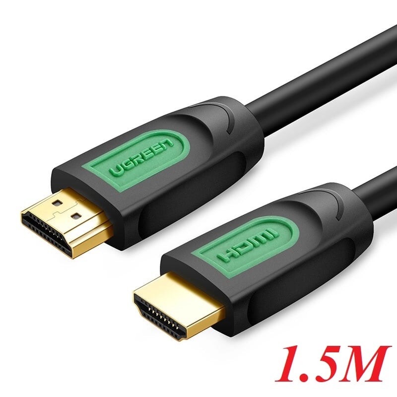 Ugreen 40461 1.5m màu đen cáp tín hiệu hdmi chuẩn 1.4 hỗ trợ phân giải 4k * 2k hd101
