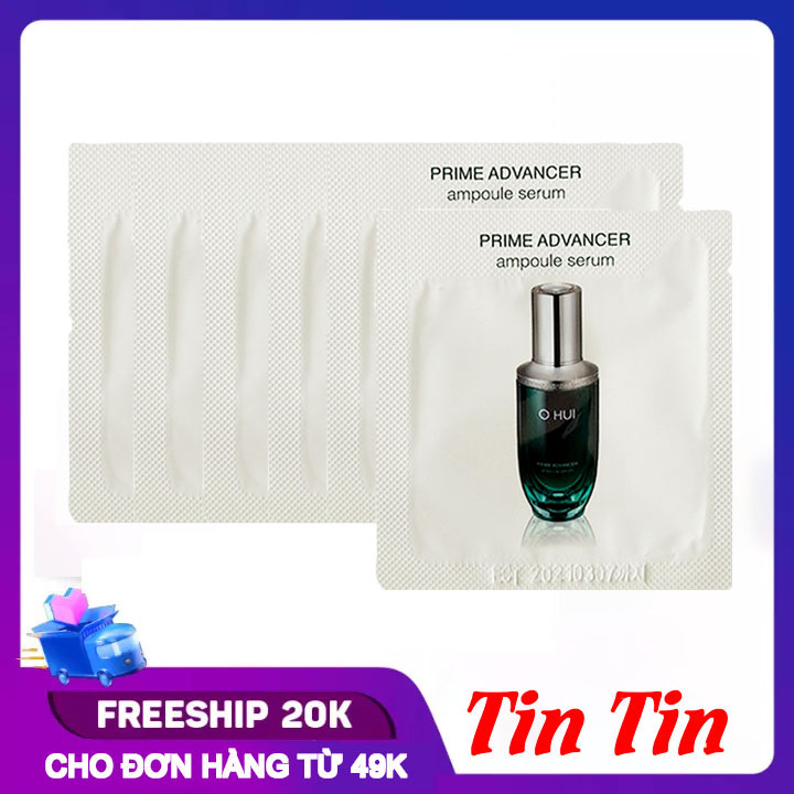 Combo 20 Gói Sample Tinh Chất Chống Lão Hóa Ohui Prime Advancer Ampoule 1ml x 20
