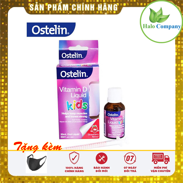 Vitamin D3 Ostelin Liquid 20ml - Vitamin D dạng nước cho bé