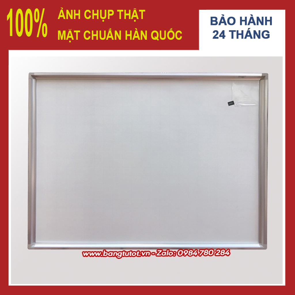 Bảng từ trắng viết bút lông KT 1,2x1,5m - tặng bút, bông lau, nam châm