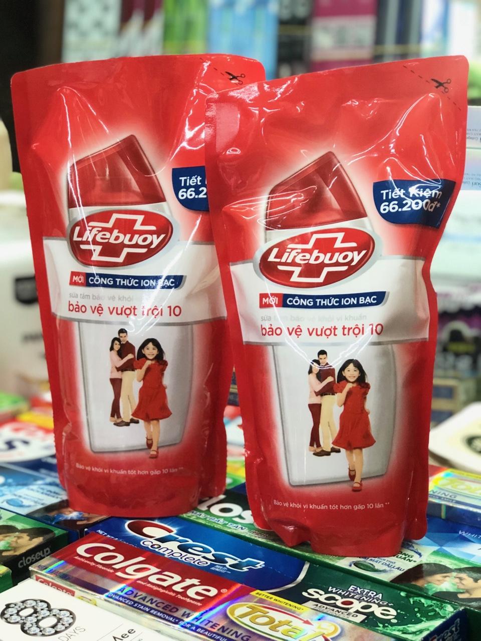 SỮA TẮM LIFEBUOY BẢO VỆ VƯỢT TRỘI DẠNG TÚI 800G