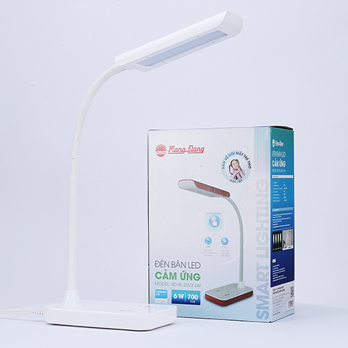 Đèn bàn học rạng đông 6w đèn bàn học chống cận, bảo vệ mắt cho bé, học sinh, cảm ứng đổi màu 6w led, model rd-rl-20.led