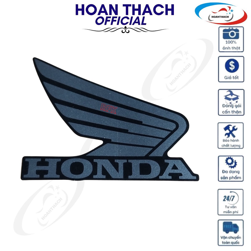 Tem Cánh Chim Xám Đen Xe Máy Winner , Winner X honda,  86201K56V90Za HOÀN THẠCH
