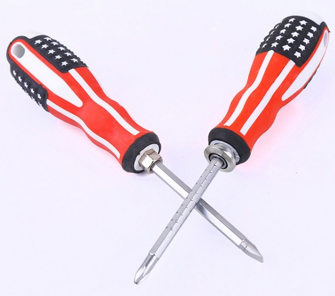 Tua vít cờ mỹ, 2 đầu mini có nam châm, nhỏ gọn, đẹp mắt