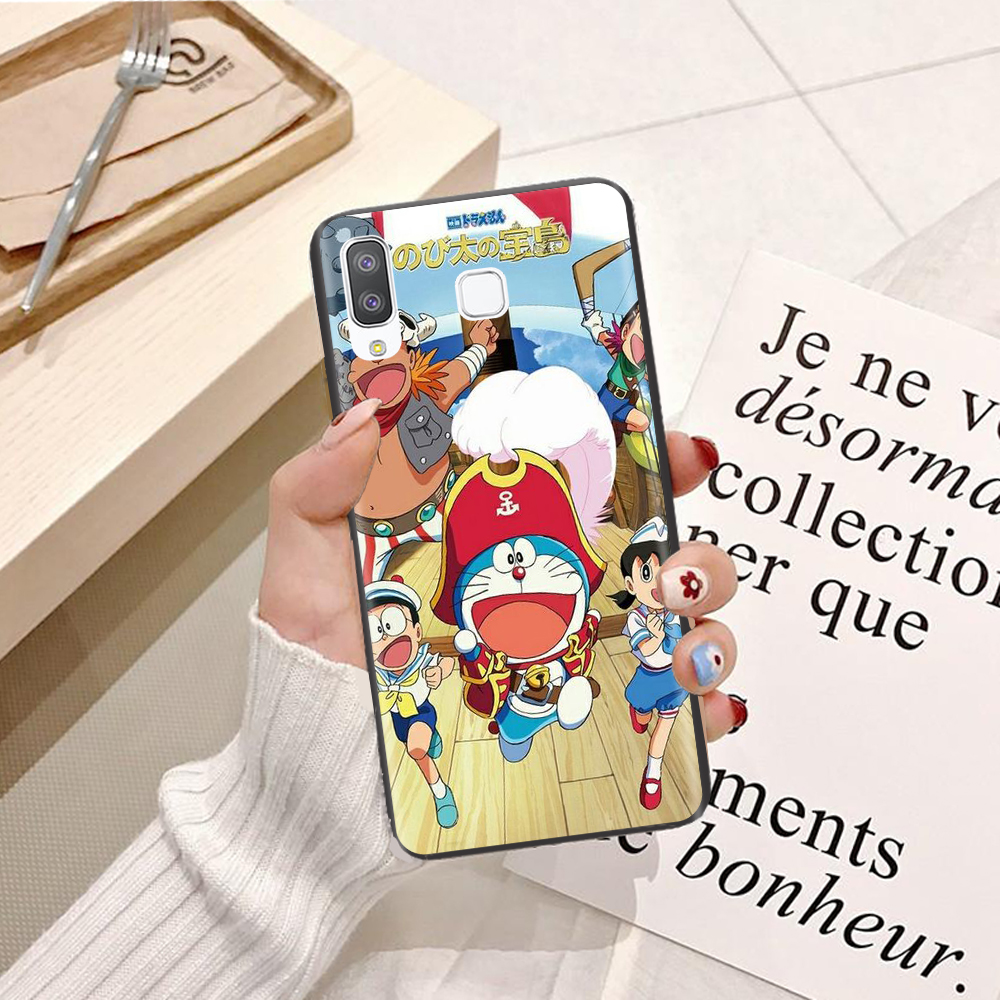 Ốp lưng điện thoại samsung a7 2018/ a8 2018 / a8 plus 2018 / a8 star / a9 2018 viền dẻo tpu bst doremon phiêu lưu