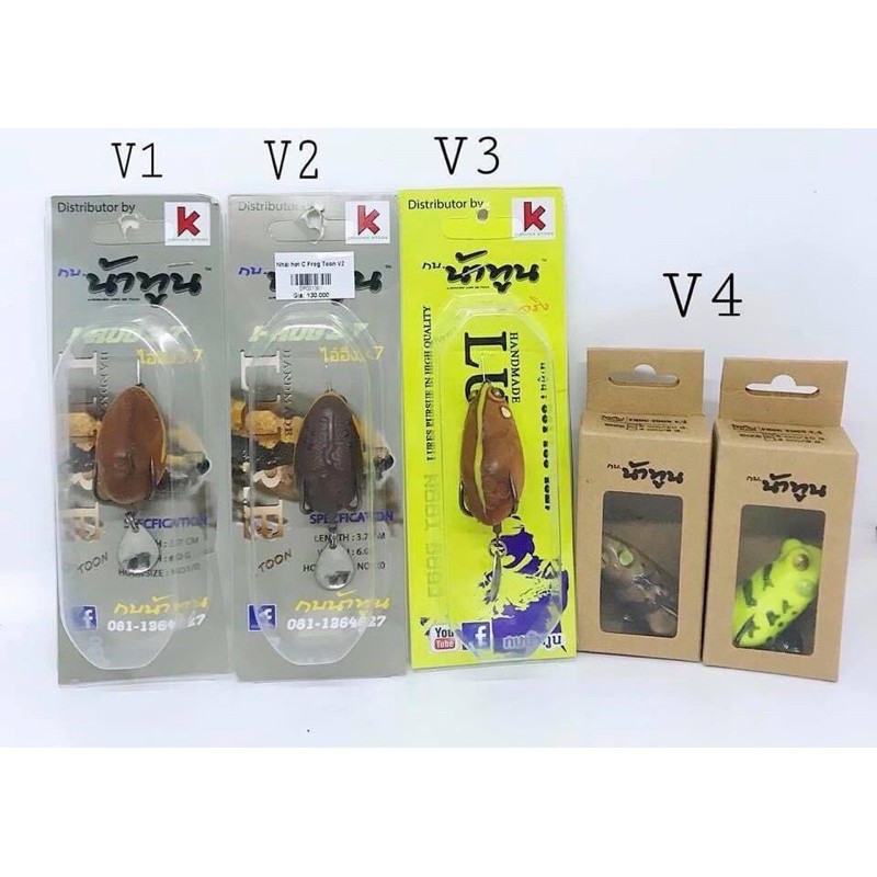 Mồi câu cá lóc V4,V3,V2,V1 Frog toon
