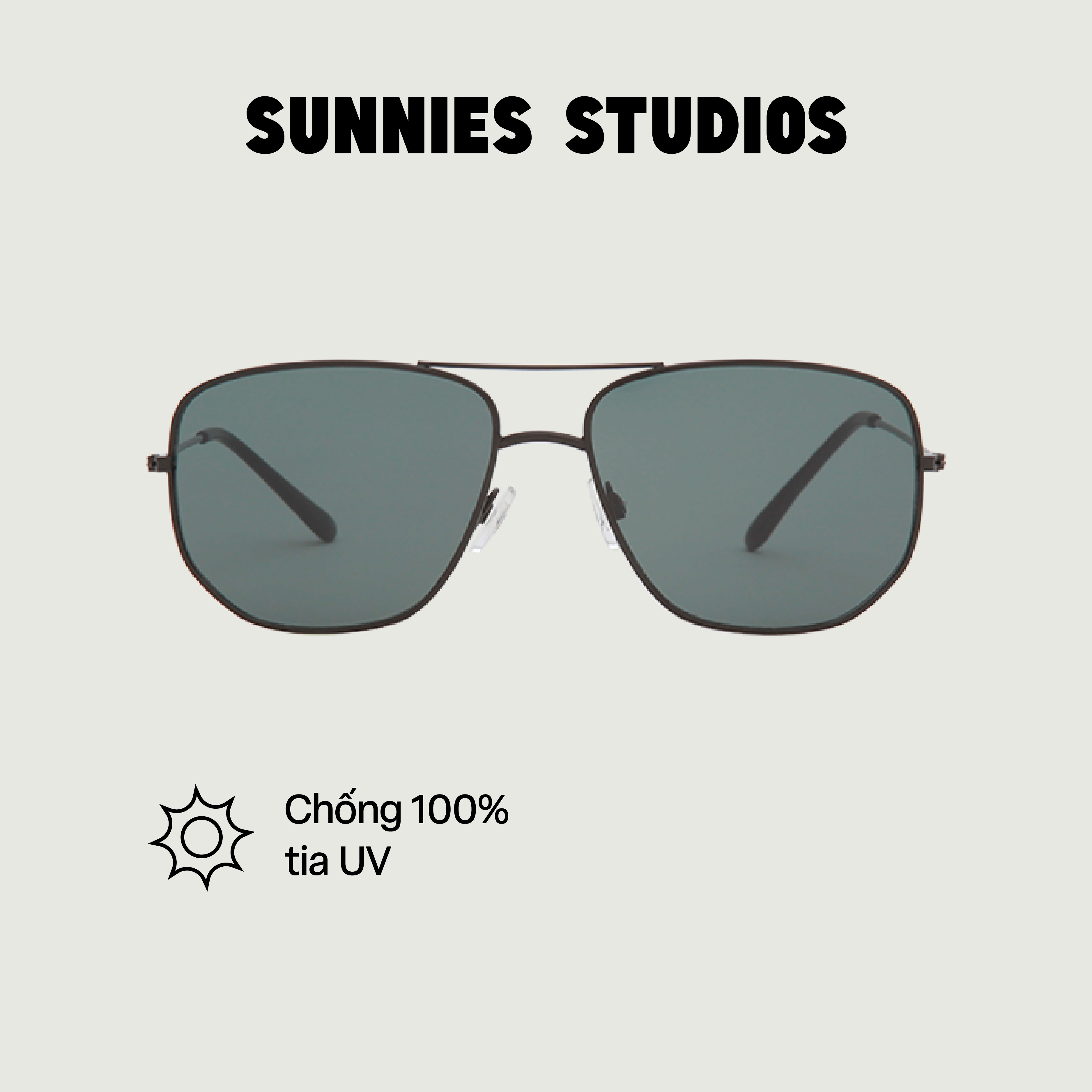 Kính mát Sunnies Studios Gọng Phi Công Dom in Camo