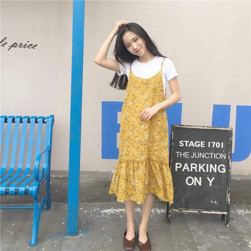 Yếm hoa dáng dài đuôi cá - Không kèm áo phông