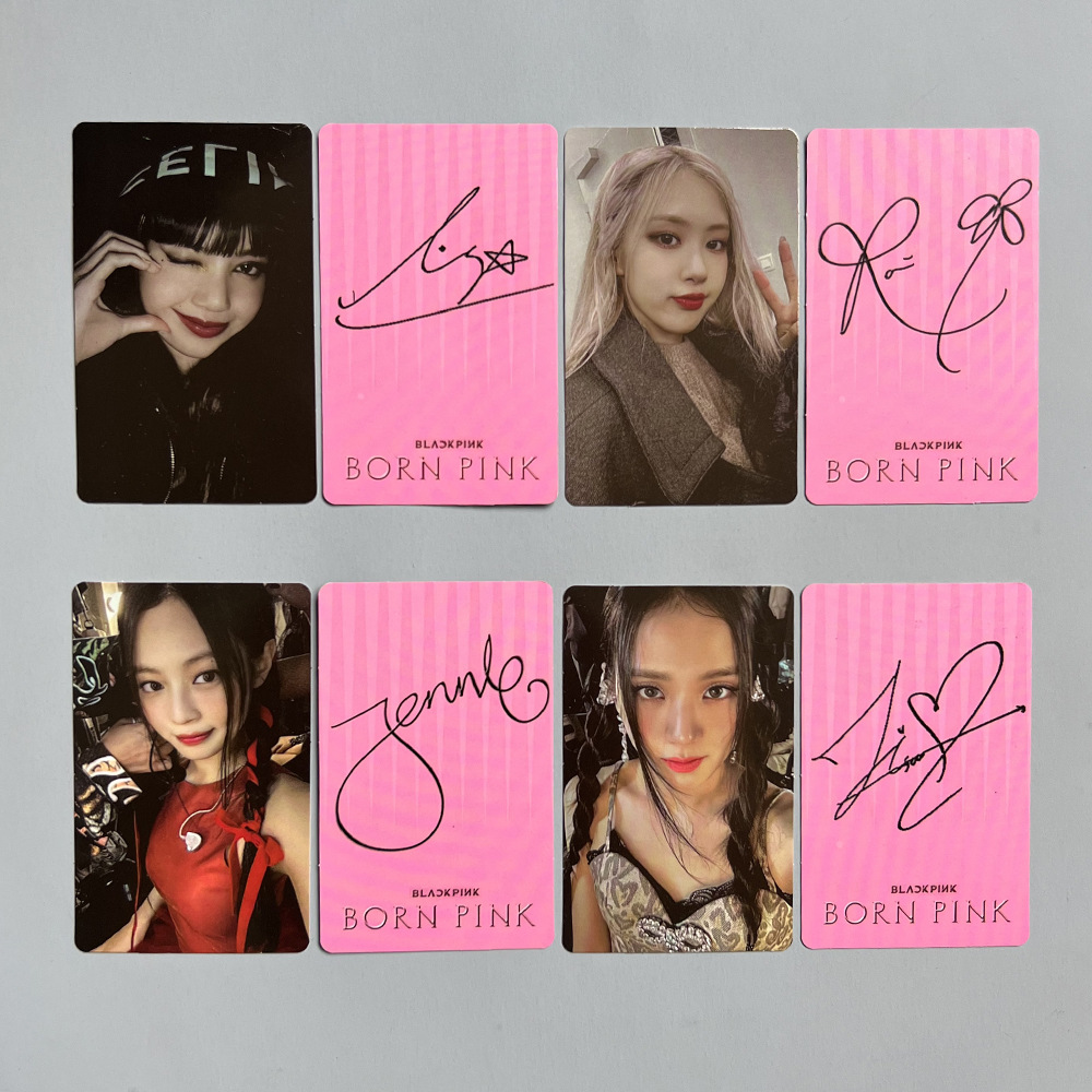 Thẻ Lomo BlackPink Born Pink bo góc Thẻ card Album Thần Tượng Kpop