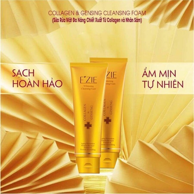Ezie sữa rửa mặt đa năng collagen và nhân sâm ezie 130ml