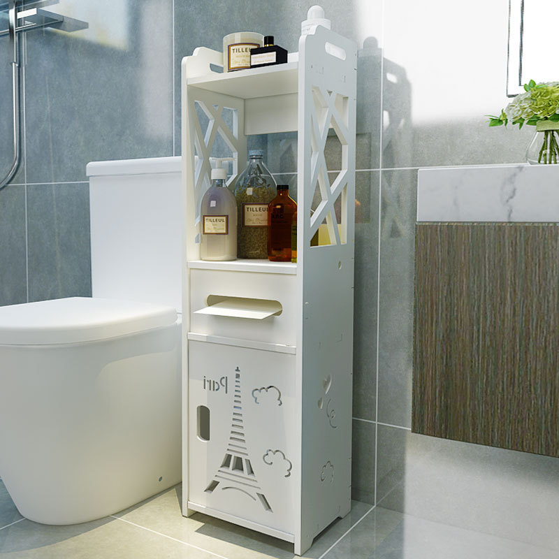 Tủ đựng đồ nhà tắm, Tủ đựng đồ đa năng, tủ để đồ chất liệu gỗ nhựa chống nước, mối mọt