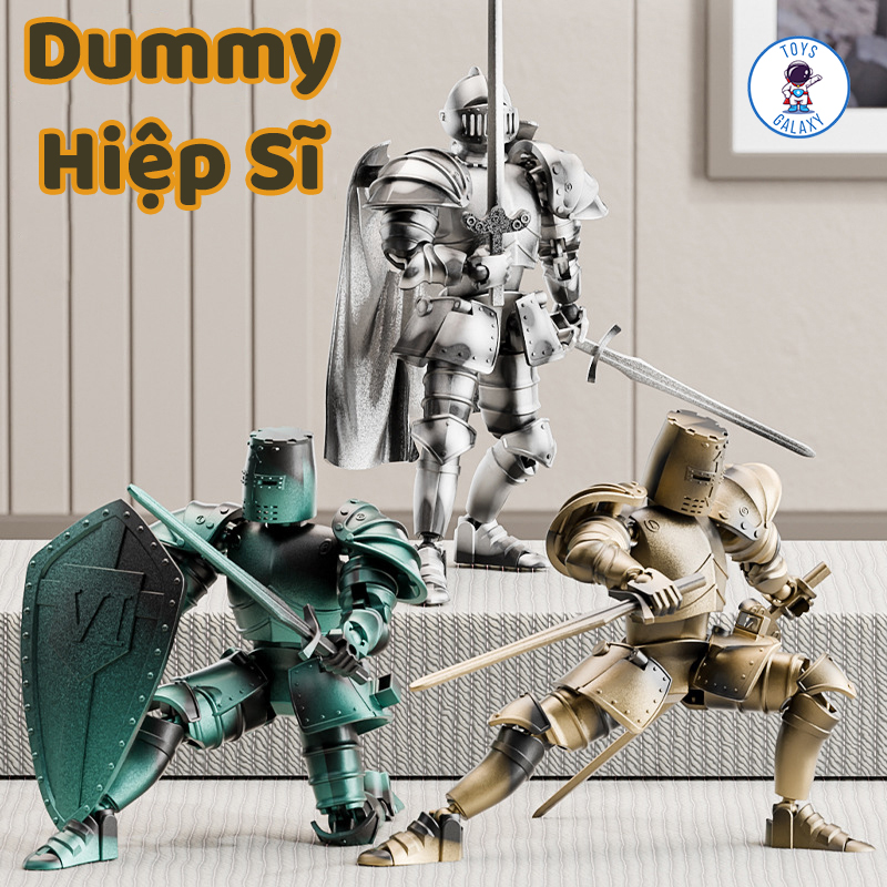 Đồ Chơi Dummy Mô Hình Hiệp Sĩ Dark Knight - Đồ Chơi Chiến Binh, Có Kiếm / Khiên, Sưu Tầm Decor