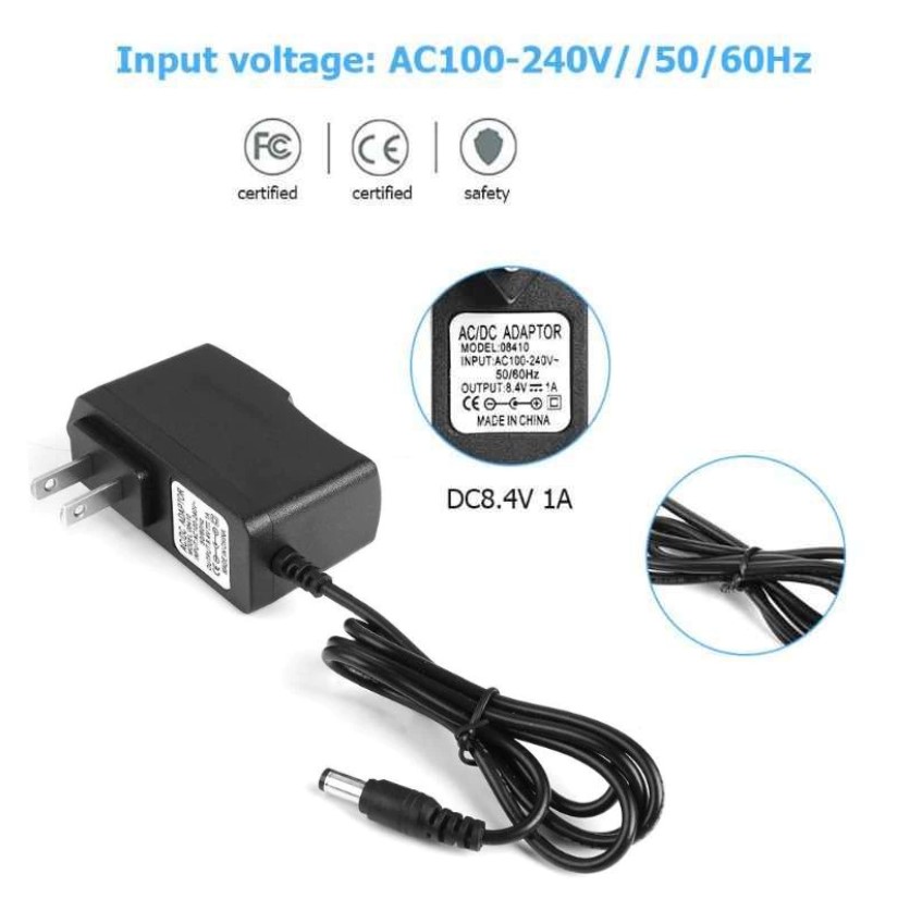 Sạc 2s 8.4v 1a, chuyên sạc pin li-ion 7.2v - 8.4v, có đèn báo đầy