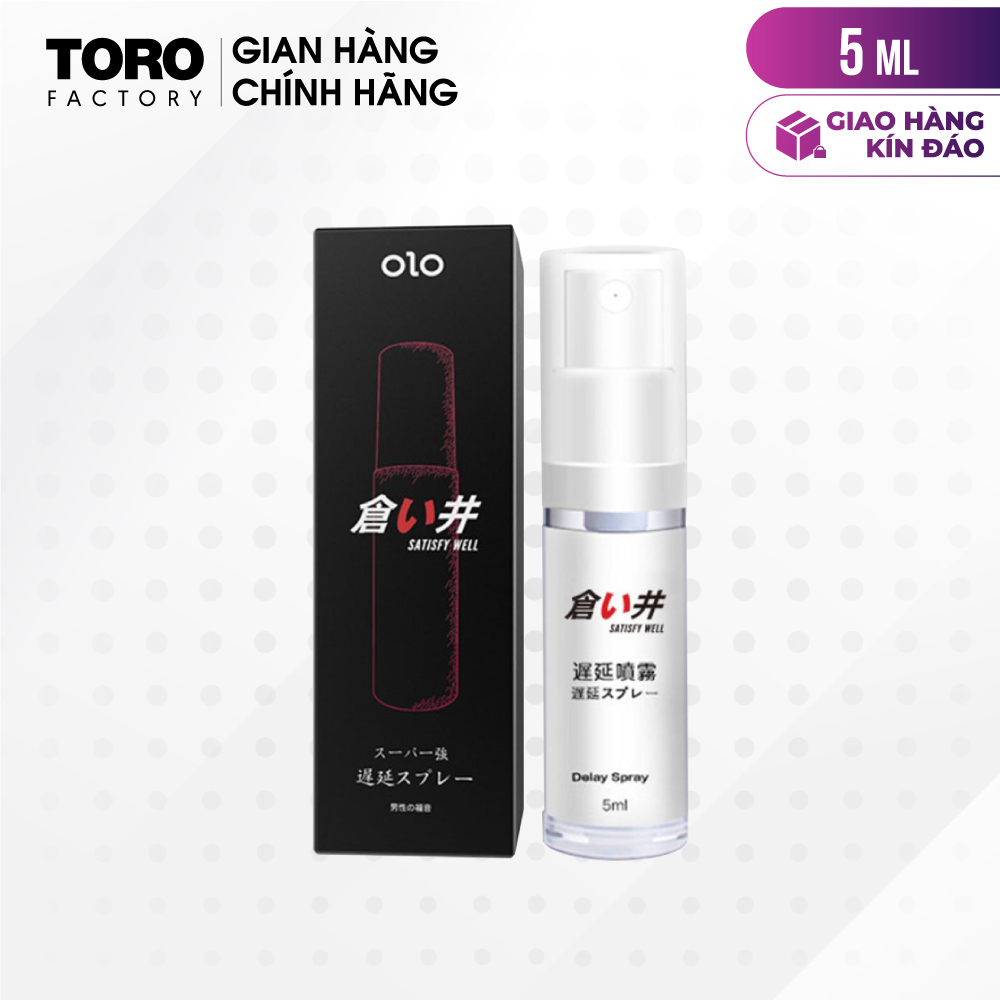 Gel bôi trơn kéo dài thời gian quan hệ olosatisfy well - chai 5ml | toro factory