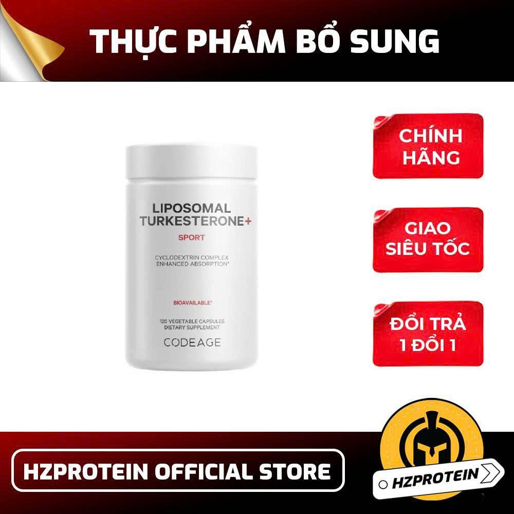 Codegae Liposomal Turkesterone+ 120 Viên – Hỗ Trợ Tăng Sức Mạnh Cơ Bắp & Hiệu Suất Tập Luyện