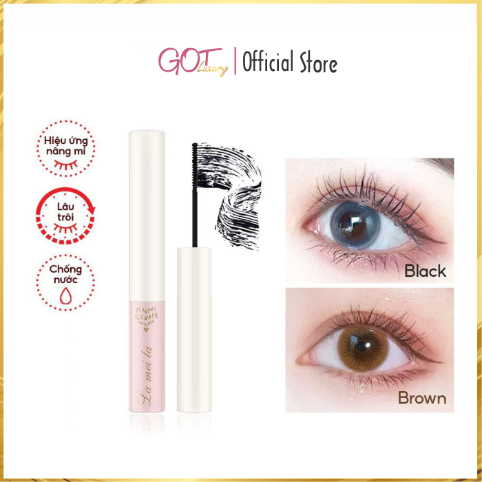 Mascara chống nước lameila làm cong mi dày mi 3d lash long wearing formula laml20