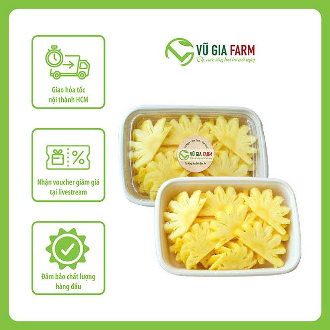 Thơm/ Dứa cắt sẵn thơm ngon