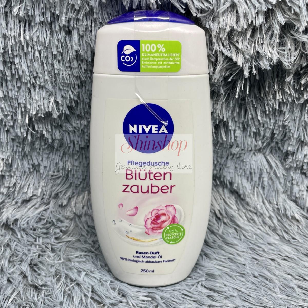 Sữa tắm hương hoa hồng hạnh nhân Nivea Bluten Zauber 250ml