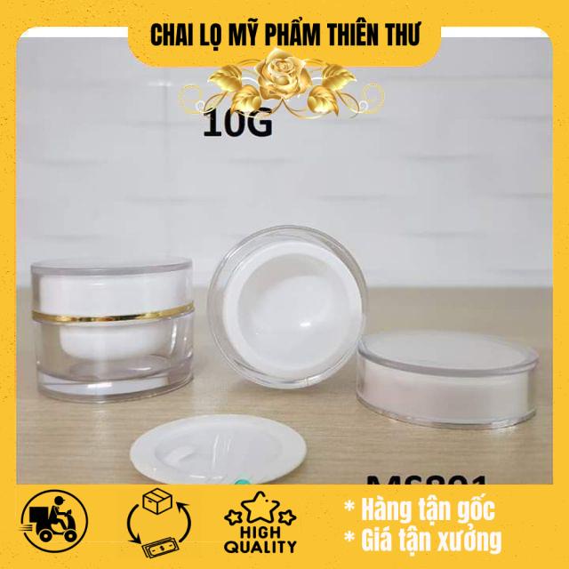 [Combo 10sp] Hủ đựng mỹ phẩm 2 lớp 5g/10g - hủ chiết kem