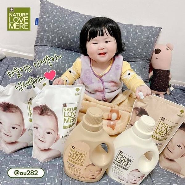 Nước giặt/xả NATURE LOVE MERE nội địa Hàn Quốc cho bé Túi 1.3L (1 sản phẩm)