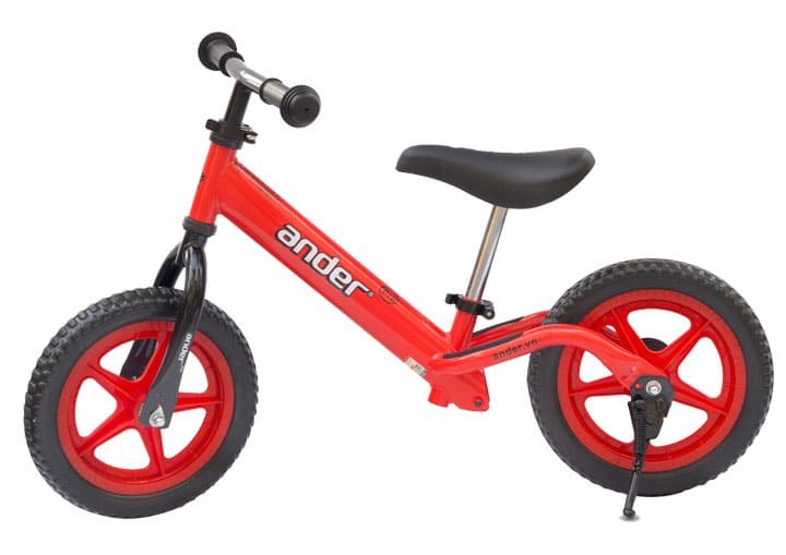 Xe thăng bằng Ander Pro-Màu đỏ cam-Dành cho trẻ từ 18 tháng đến 6 tuổi, có khung xe được làm bằng chất liệu hợp kim cao cấp, không gỉ