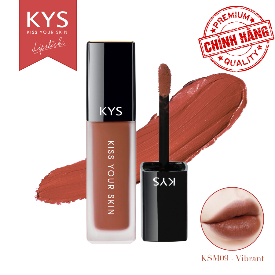 Son kem lì lâu trôi mềm môi màu chuẩn KYS chocolate Sweetie không chì, an toàn cho bà bầu – CAM HỒNG ĐẤT