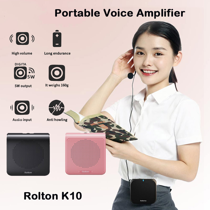 Rolton K10 Powerful Voice Speaker Portable Voice Amplifier Wired