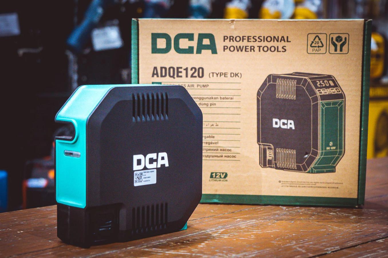 Máy bơm hơi dùng pin 12v dca adqe120dk