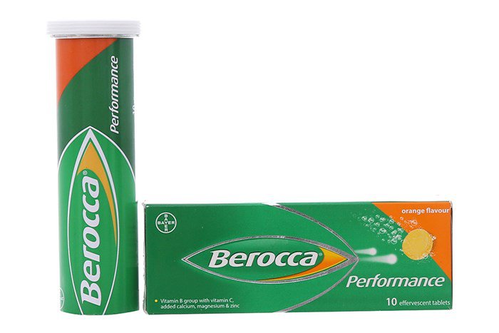 Combo 2 tuýp Viên sủi bổ sung Vitamin C - Berocca Performance hương Cam