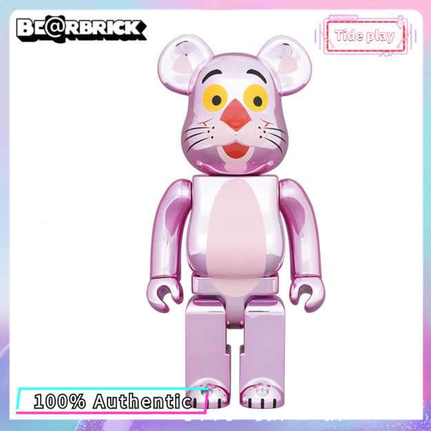 Bearbrick PINK PANTHER CHROME Ver Electroplated Pink Panther 100%+400% 1000