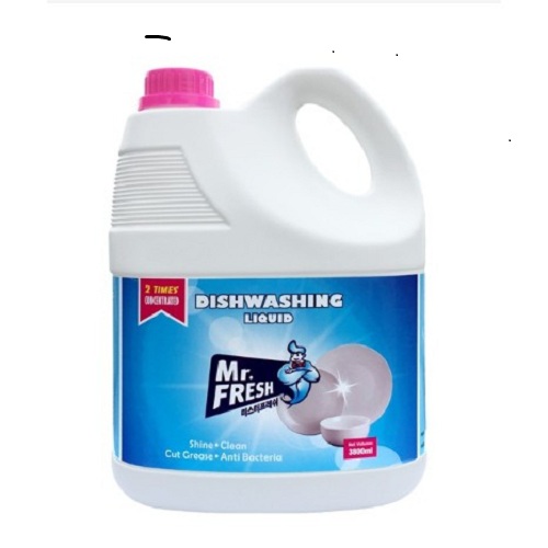 Nước rửa bát siêu đậm đặc an toàn Mr Fresh Korea 3,8L(không hương) )