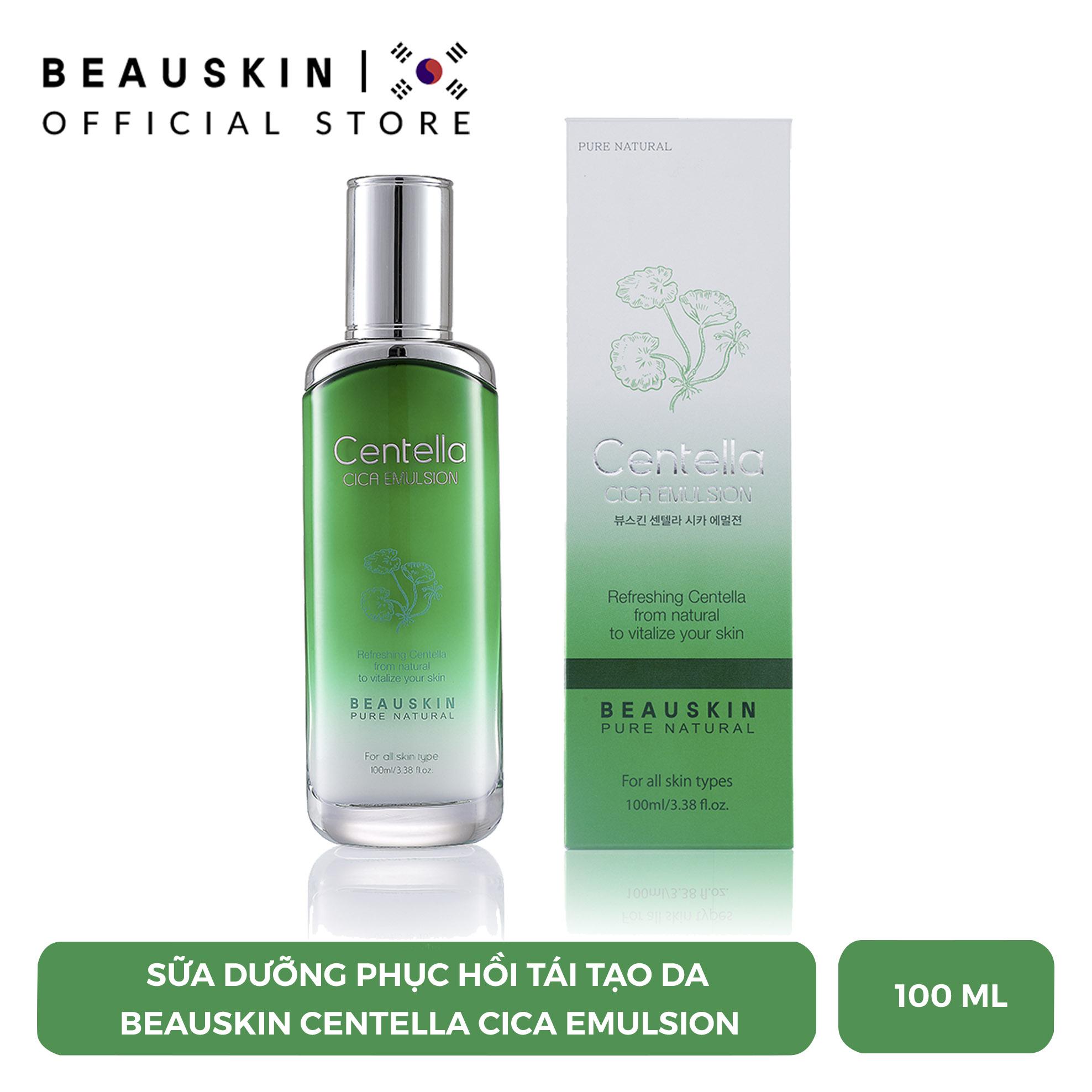 Sữa dưỡng phục hồi tái tạo da Beauskin Centella Cica Emulsion 100ml - Hàn Quốc Chính Hãng