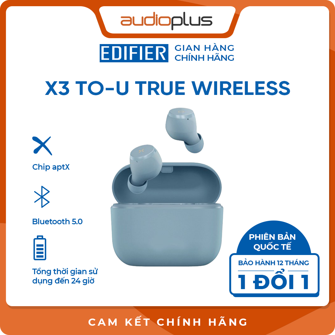 Tai nghe bluetooth true wireless Edifier X3 To-U – Bản quốc tế – Chính hãng