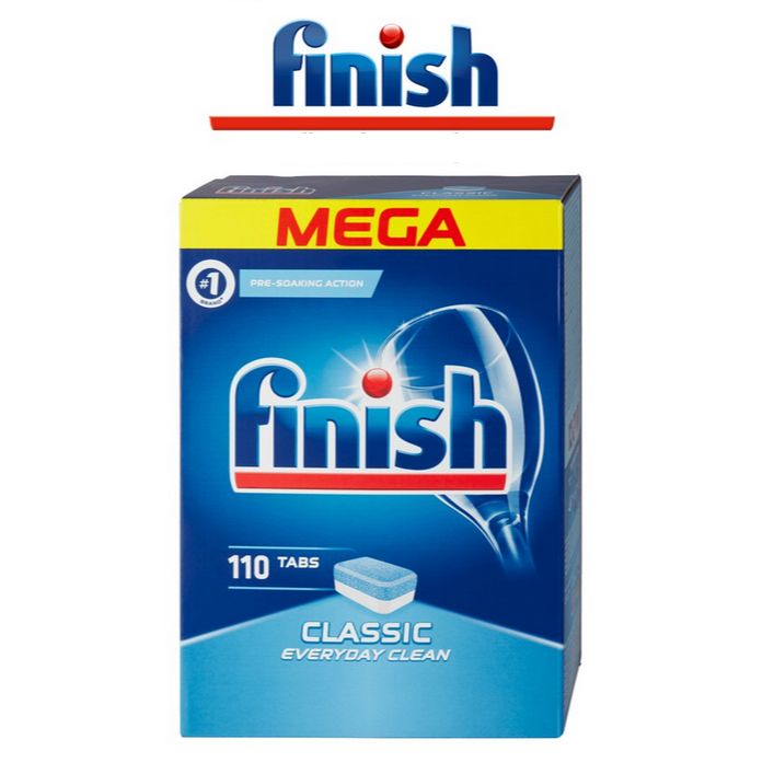 Viên rửa chén finish Đức loại 110 viên tích hơp 3 trong 1 dùng cho máy rửa chén
