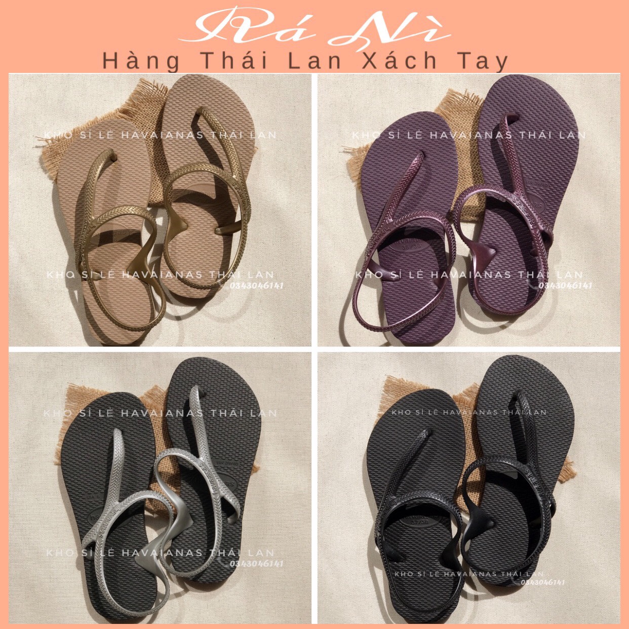 Giày Havaianas Nữ Thái Lan